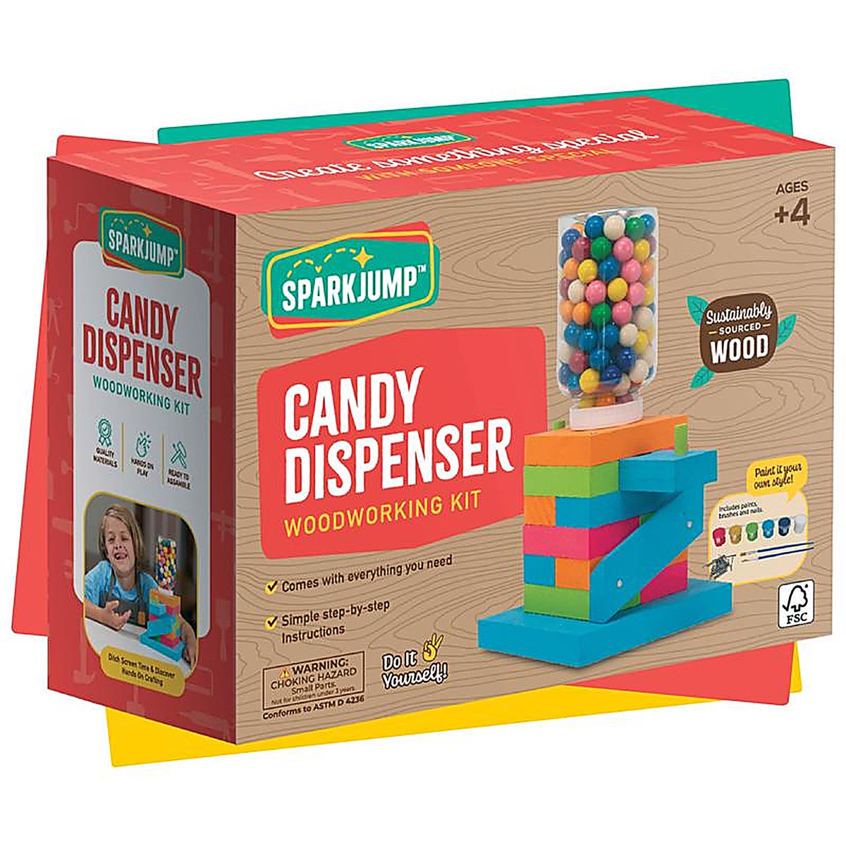Sparkjump - CDWK04 - Candy Dispenser Woodworking Kit