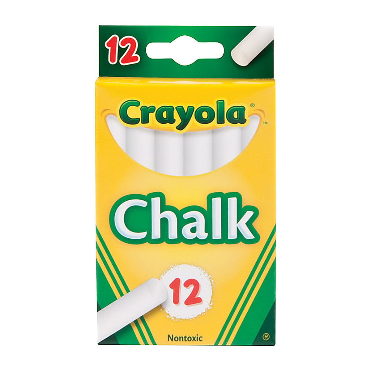Crayola 51-0320 White Chalk 12/Pack