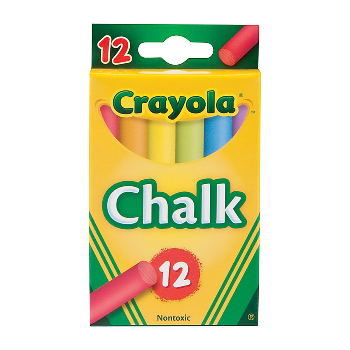 Crayola 51-0816 Assorted Chalk 12/Pack