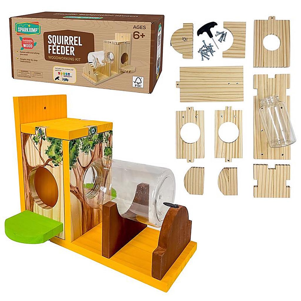 Sparkjump - SFWK04 - Squirrel Feeder Woodworking Toy Kit