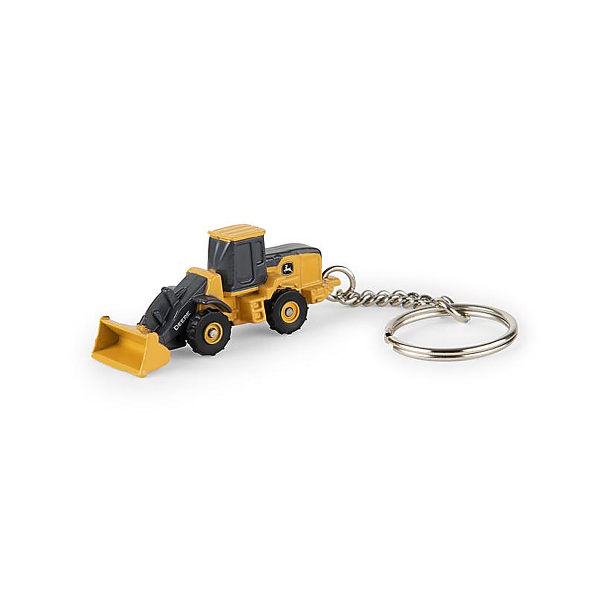 Tomy - 85018 - John Deere Metal/Plastic Black/Yellow Wheel Loader Keychain