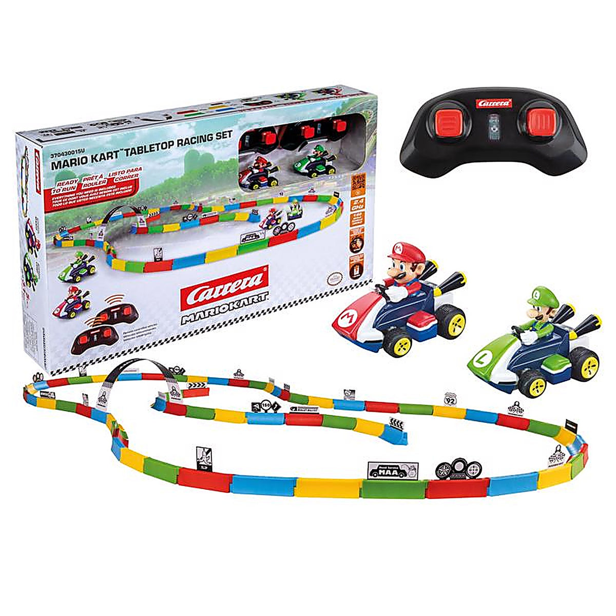 Carrera Revell - 370430015U - Mario Kart Mario and Luigi Table Top Racing Set