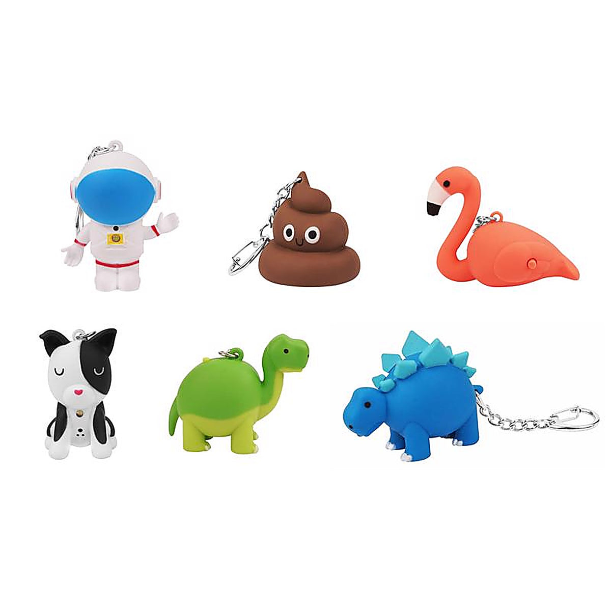 Diamond Visions - 08-3891 - Abs Plastic/Magnet/Stainless Steel Assorted Keychain w/LED Light