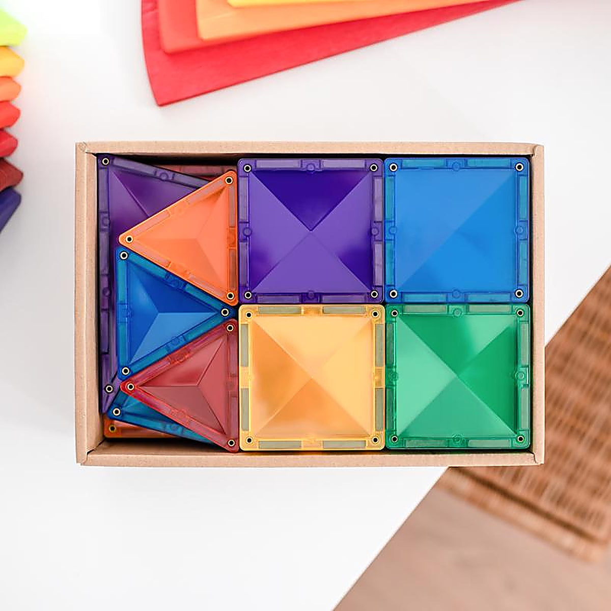Connetix - CT-R-00060-ST - Magnetic Tiles Multicolor 60 Piece