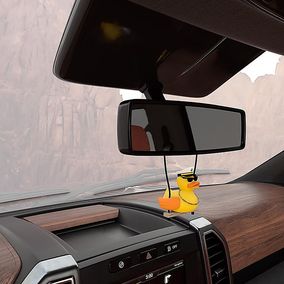 Co-Pilots - 12-67098 - Duck Rear View Mirror Pendant 1 Pack