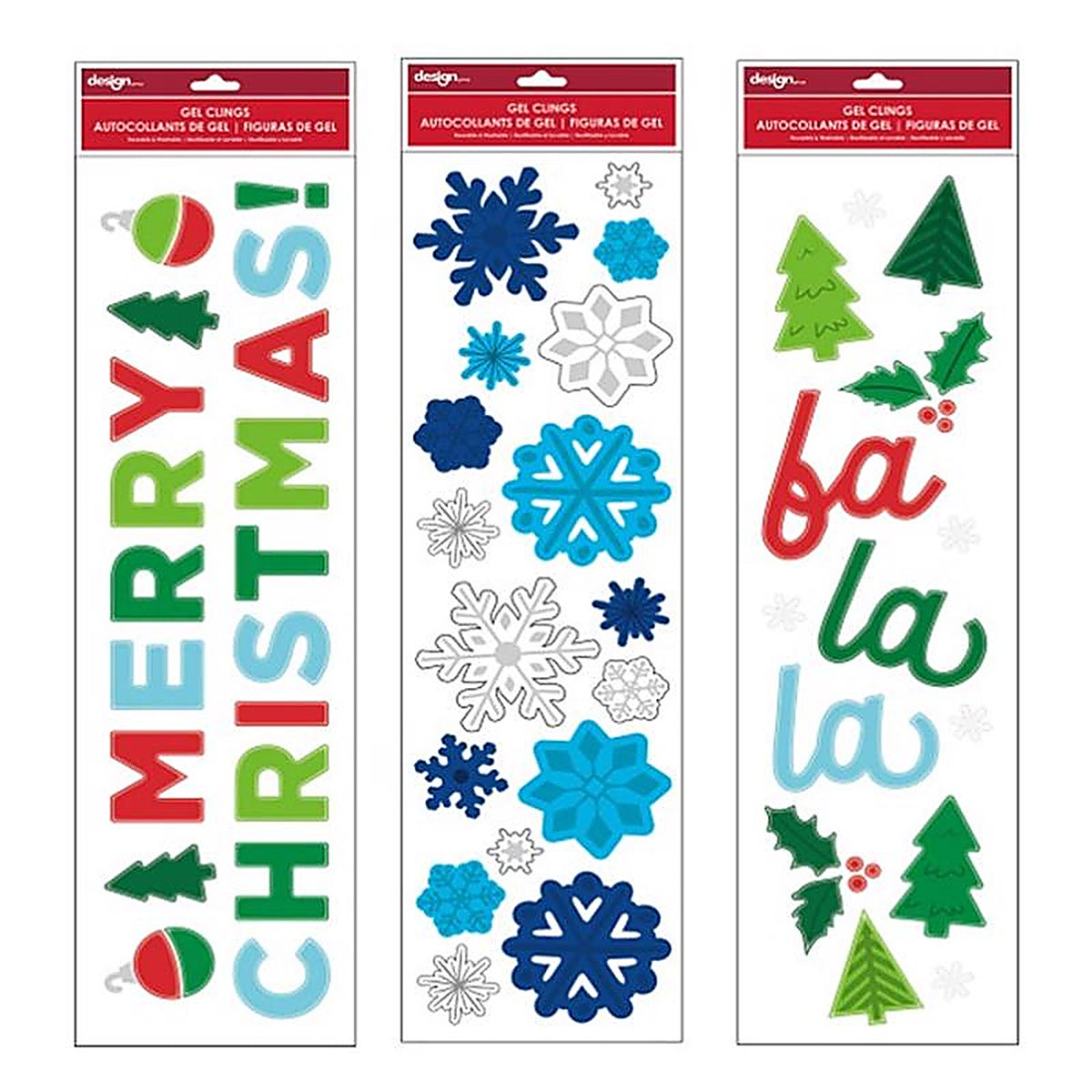 Impact Innovations IG128389 Multicolored Christmas Window Clings