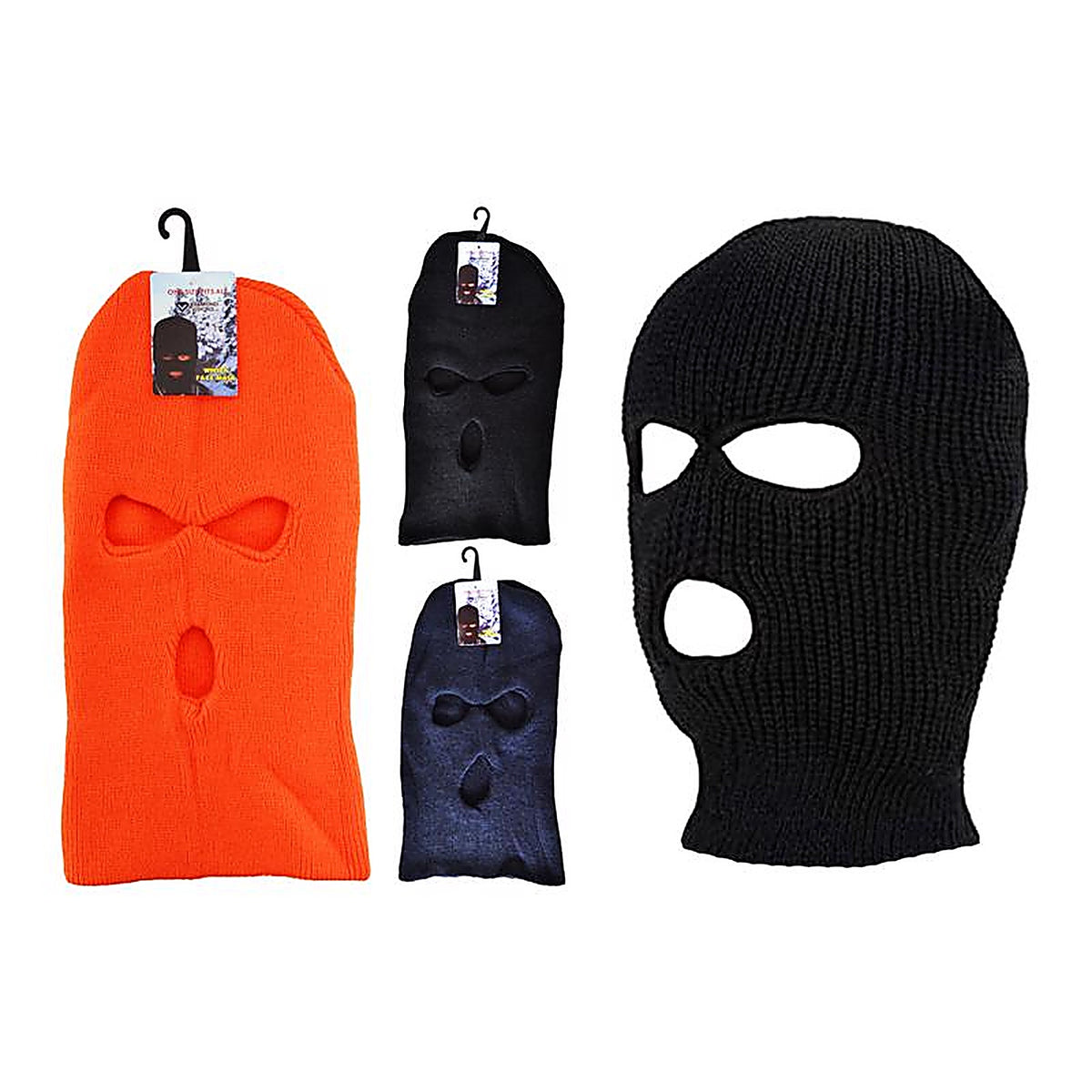 Diamond Visions 05-0596 Max Force Winter Face Mask Assorted Colors One Size Fits All