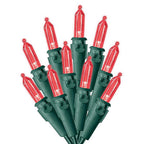 Celebrations 40843-71 LED Mini Red 100 count String Christmas Lights 24.75 ft.