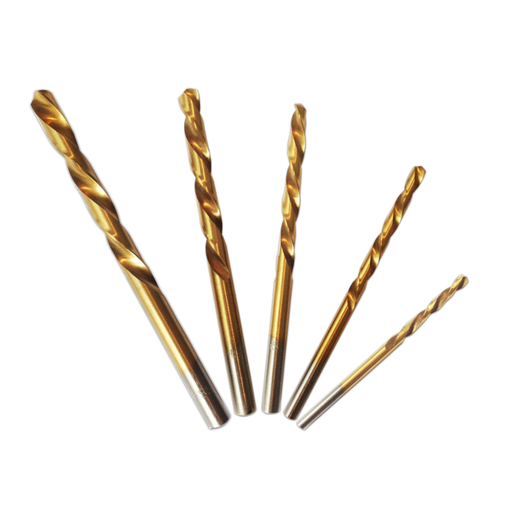 ATD 9215 Left-Handed Titanium Coated Premium Drill Bit Set, 5-Pc.