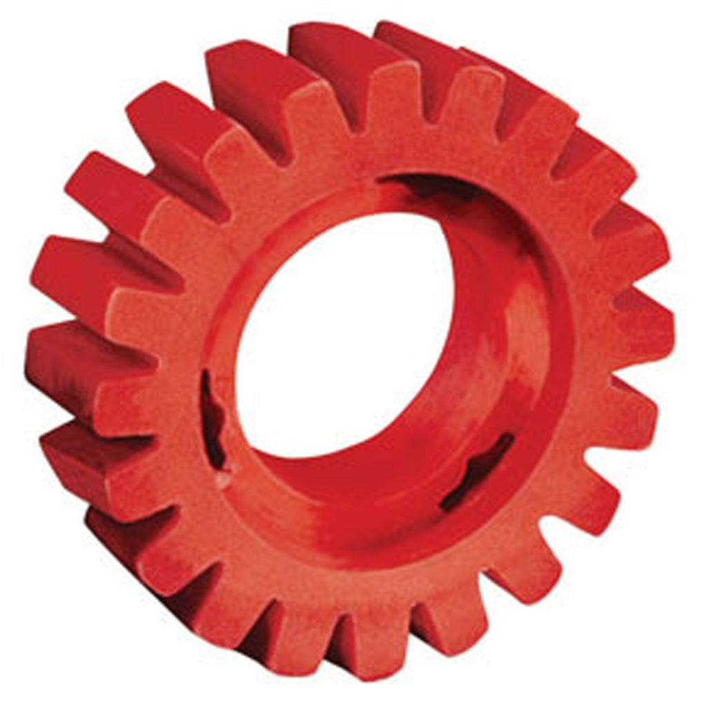 DYNABRADE 92255 4in. Dia. x 1-1/4in. Wide RED-TRED Eraser Wheel