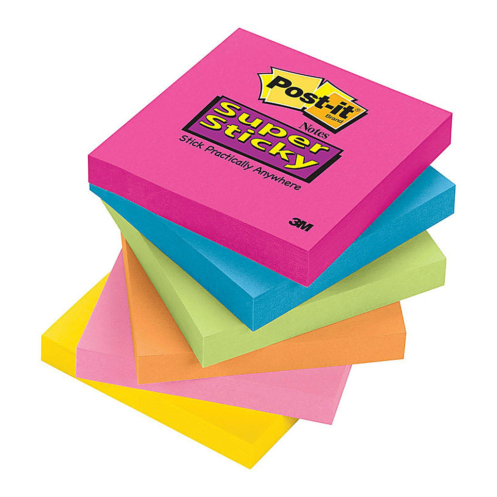 Post-It - 654-SSPK - 3 In. W X 3 In. L Assorted Sticky Notes 1 Pad