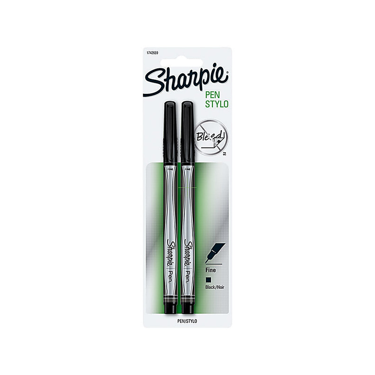 Sharpie 1742659 Black Pen 2/Pack