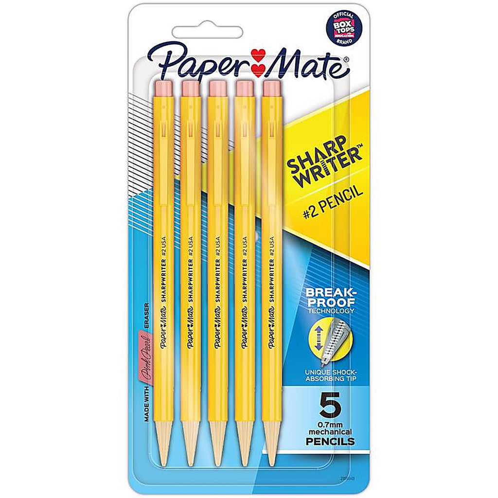 Paper Mate 3037631PP SharpWriter 0.7 mm Mechanical Pencil 5/Pack