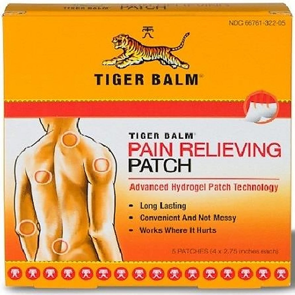 Tiger Balm - T-32206 - Pain Relief Patch 5 Pack