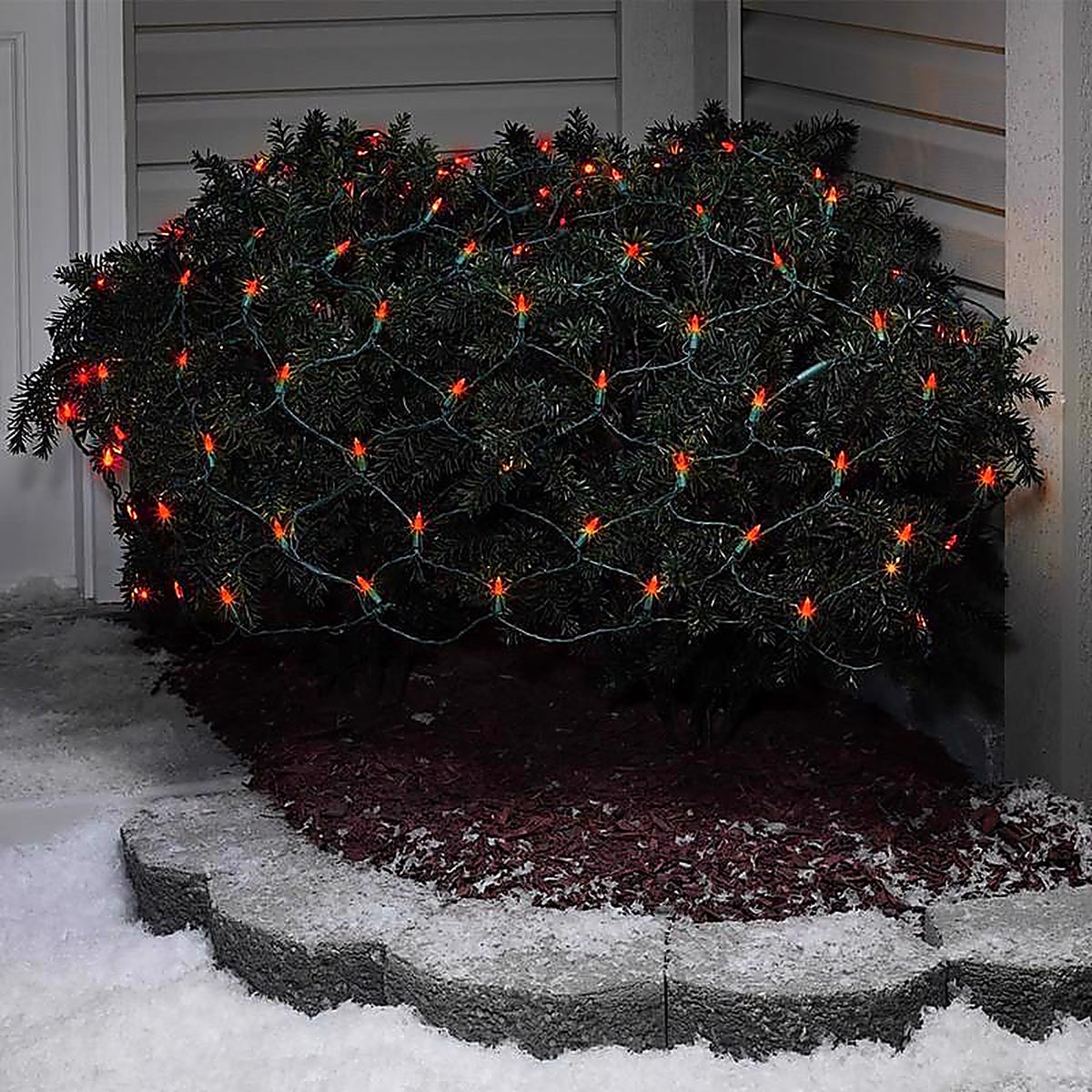 Celebrations 40802-71 LED Red 100 count Net Christmas Lights 4 ft.
