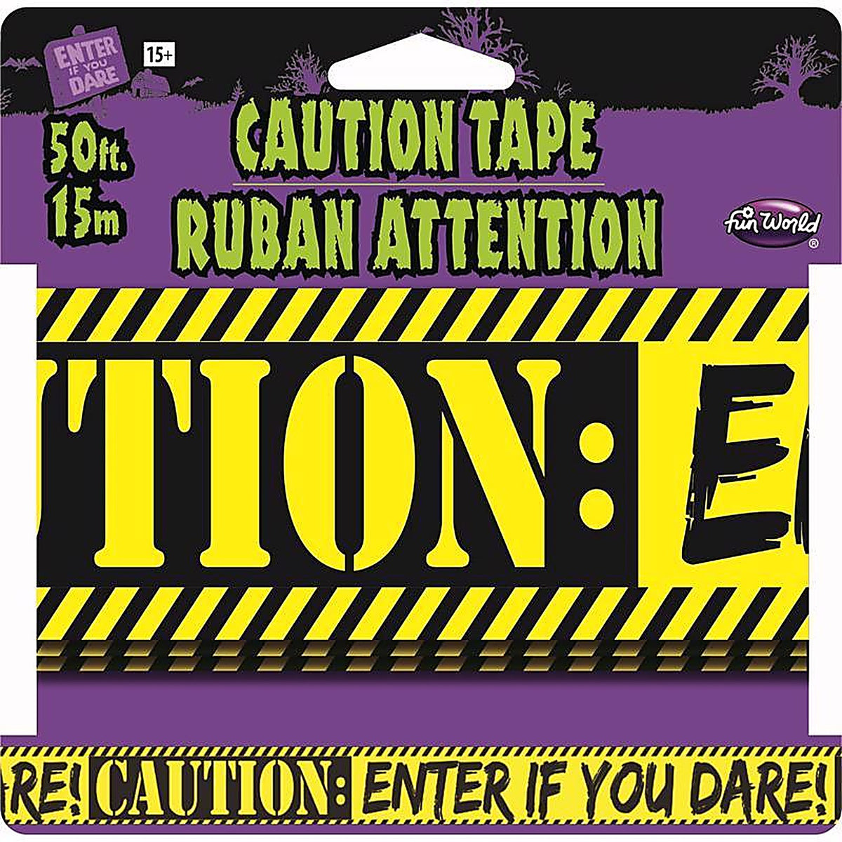 Fun World 9340ACE Caution Tape Halloween Decor