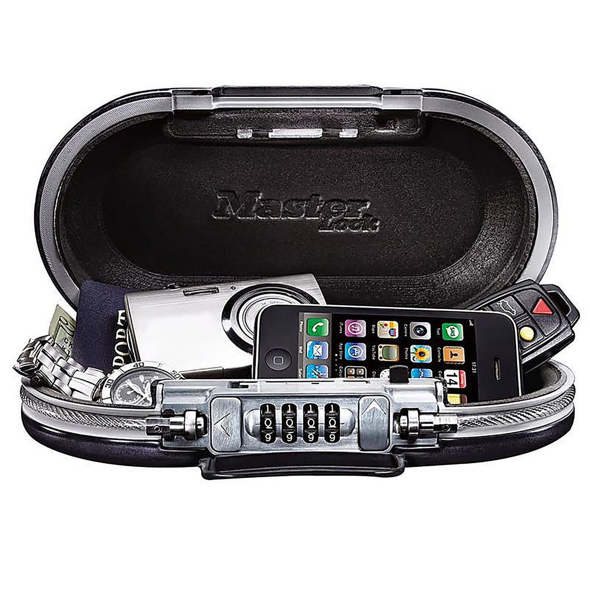 Master Lock - 5900D - 0.38 CU Ft Combination Lock Black Personal Safe