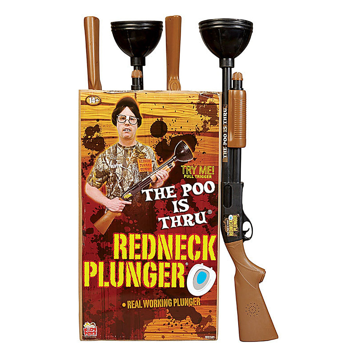 Kid Toyz - 90206-4 - Redneck Shotgun Toilet Plunger 32 In. L X 5-3/4 In. D