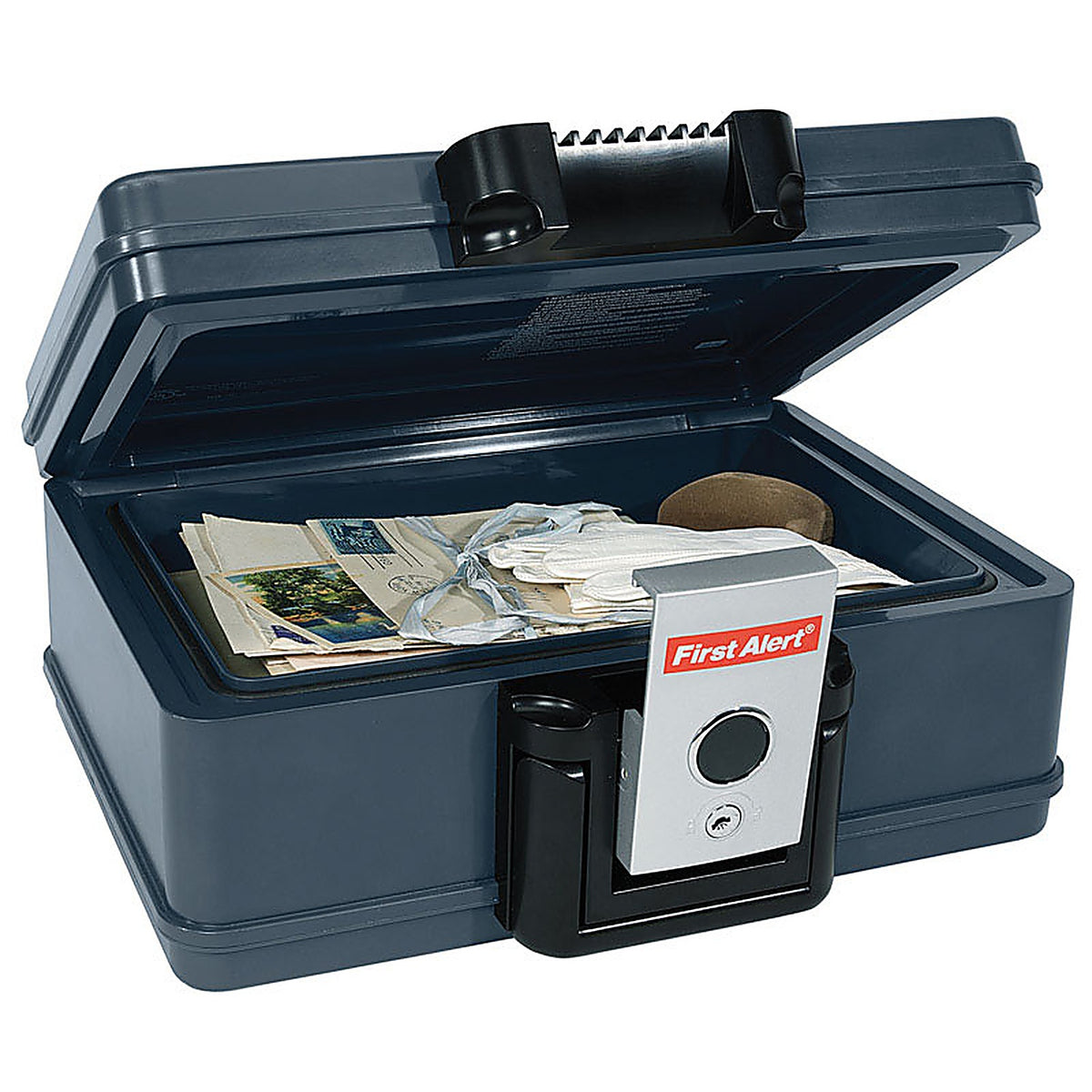 First Alert 2013F 0.17ft. Key Lock Gray Fireproof Safe