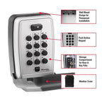 Master Lock - 5423D - 4-5/8 In. H X 3.13 In. W X 2-1/16 In. L Metal 4-Digit Combination Lock Box
