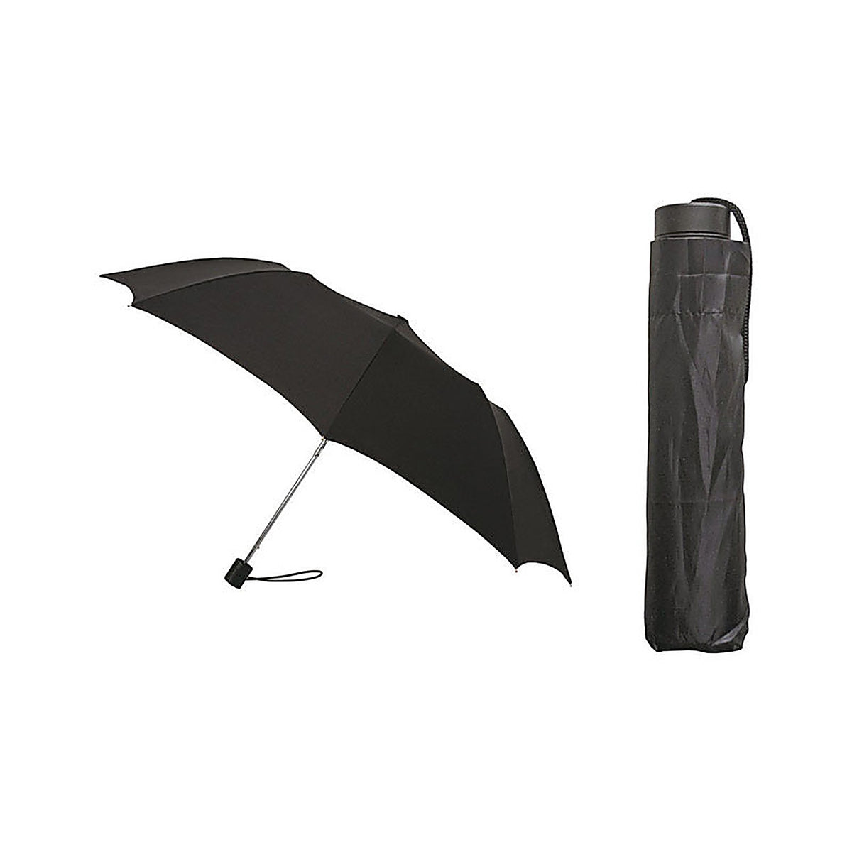 RainBrella - 48136 - Black 42 In. D Compact Umbrella