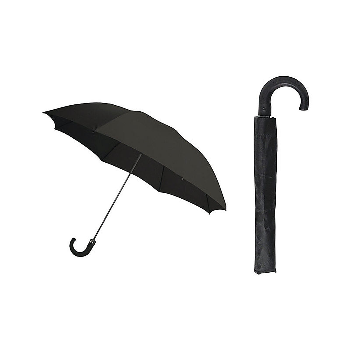 RainBrella - 48134 - Black 42 In. D Umbrella