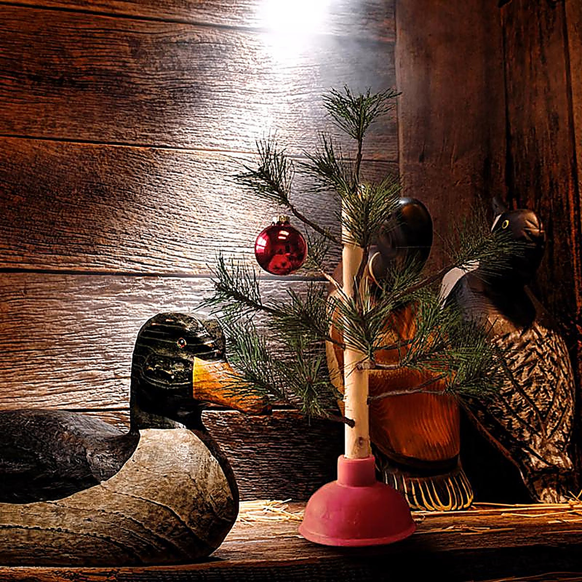 Rednek - 66805 - Multicolored Plunger Christmas Tree 15 In.