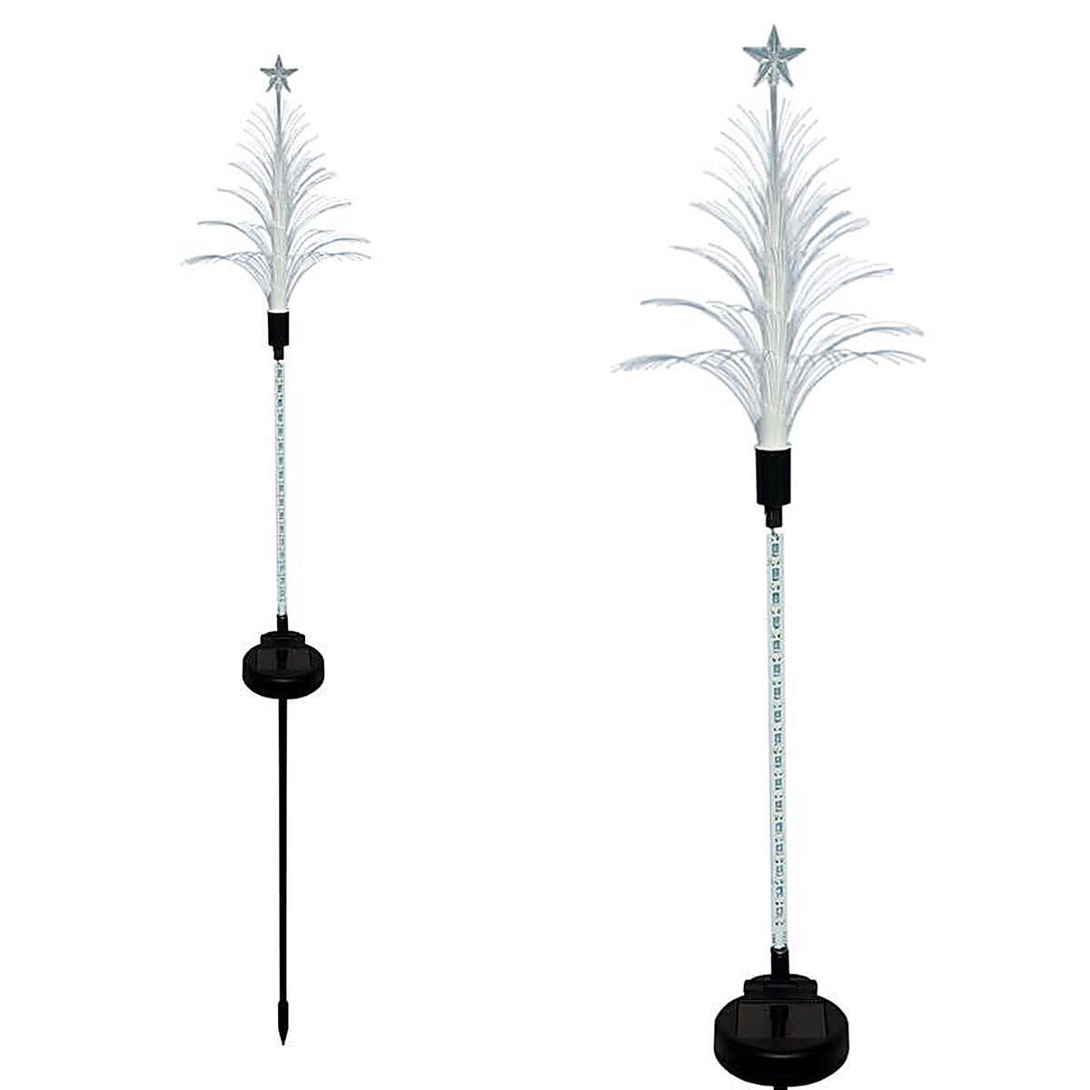 Alpine QLP352ABB LED 40 in. Pathway Decor Christmas Tree Solar Stake