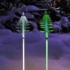 Alpine QLP352ABB LED 40 in. Pathway Decor Christmas Tree Solar Stake
