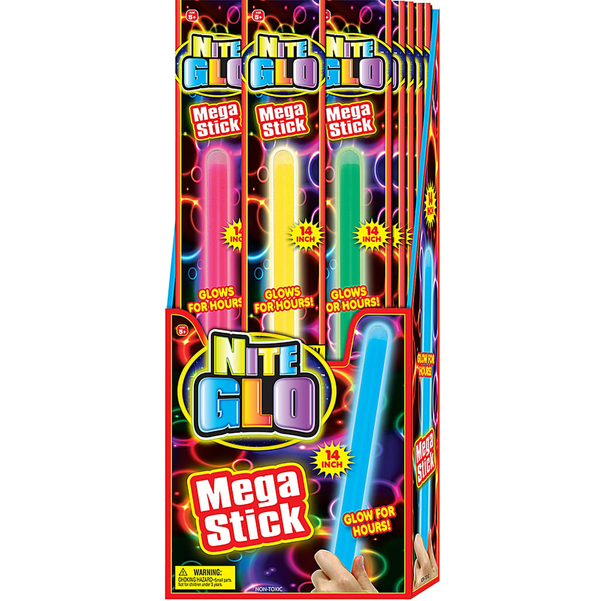 JA-RU 75 Night Glo Glow Stick Plastic 1/pc.