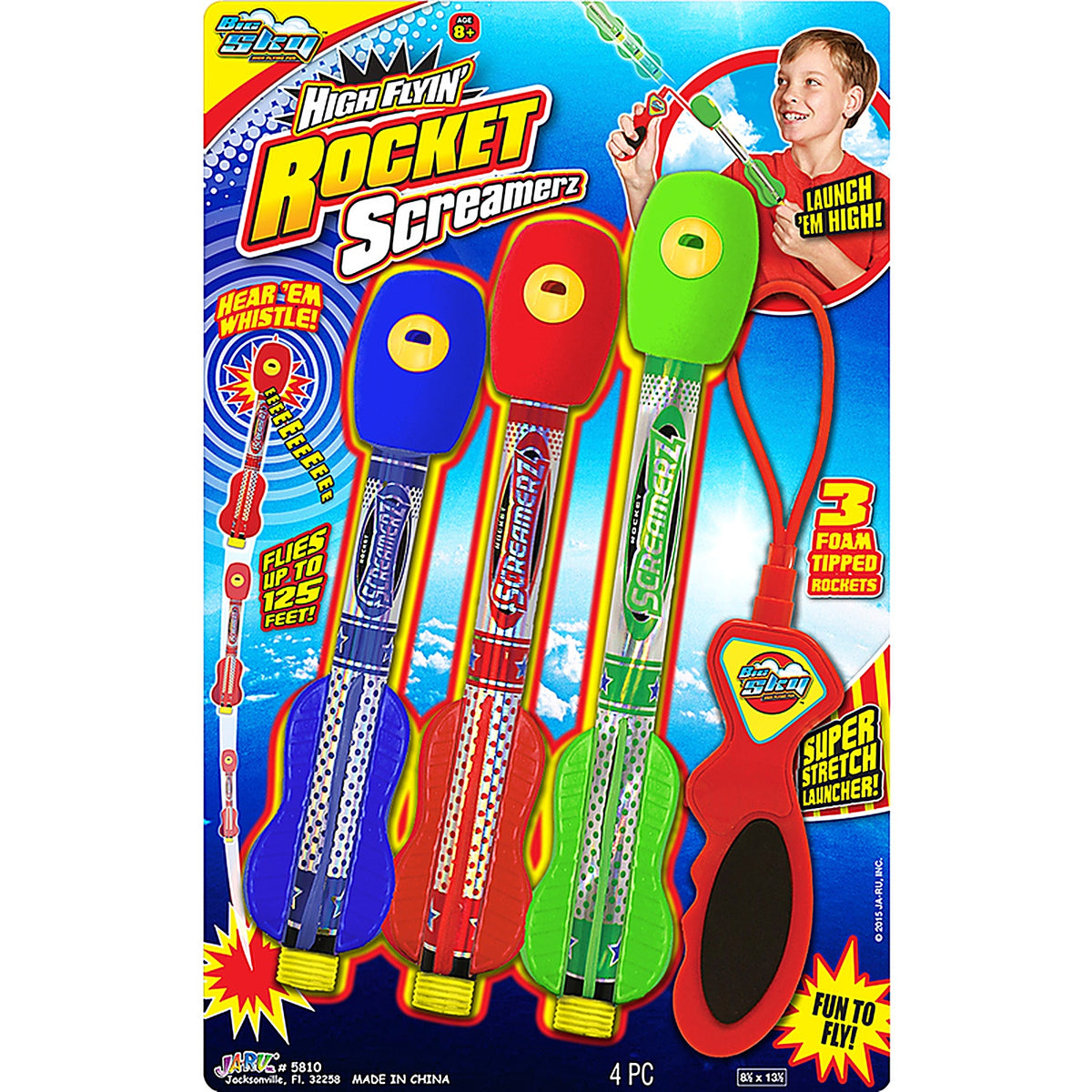 JA-RU 5810 Big Sky Rocket Screamerz Plastic 4/pc.