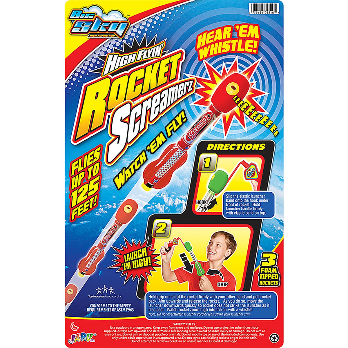JA-RU 5810 Big Sky Rocket Screamerz Plastic 4/pc.