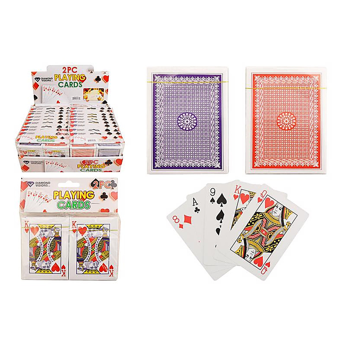 Diamond Visions 11-1535 Playing Cards Plastic Assorted