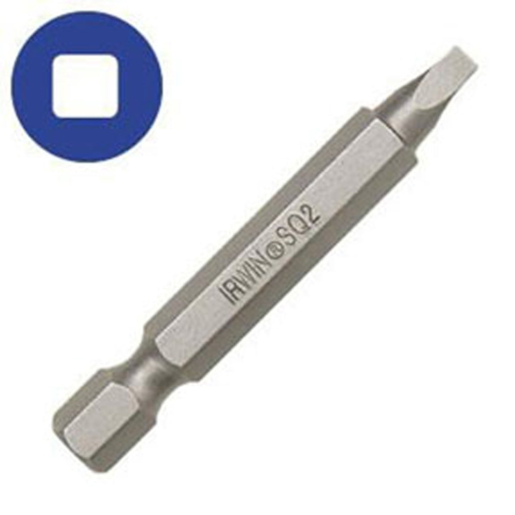 Irwin Hanson 93265 #2 SQ Square Recess Power Bit, 6in. , Two-Piece Design, Bulk