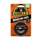 Gorilla 6055002 Double Sided 1 in. W x 60 in. L Mounting Tape Black