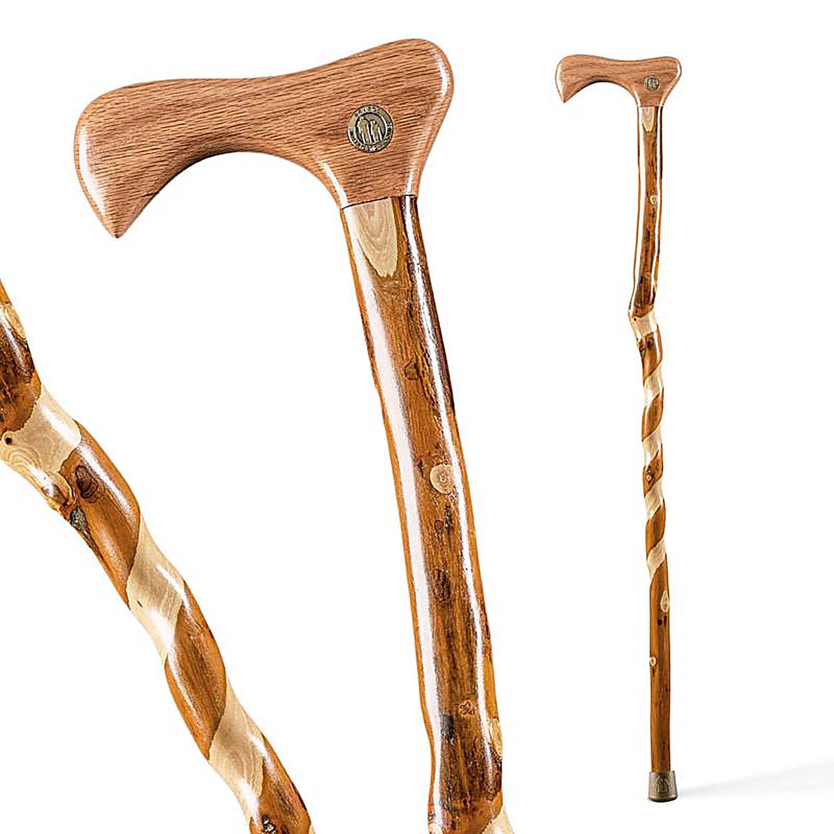 Brazos Walking Sticks - 502-3000-0226 - 37 In. Brown Hickory Cane