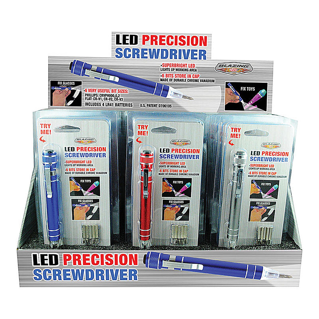 Blazing LEDz 702288-12 6/pc. Multi-Blade Precision Screwdriver Set