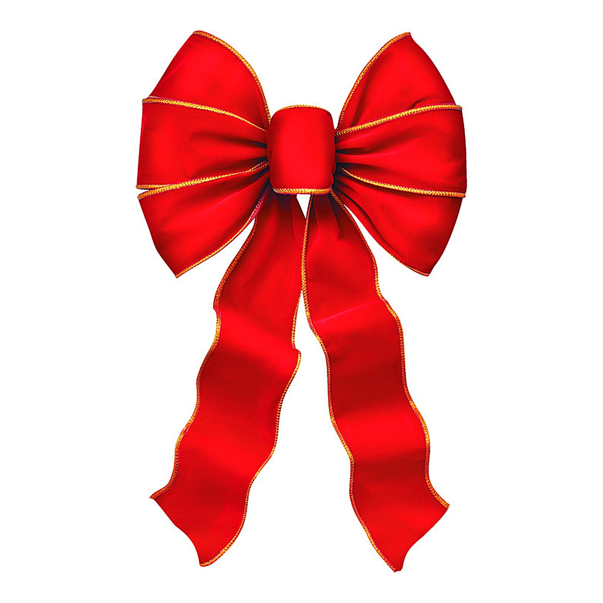Holiday Trims 6910 Red/Gold Edge Christmas Bows Miscellaneous Indoor Christmas Decor