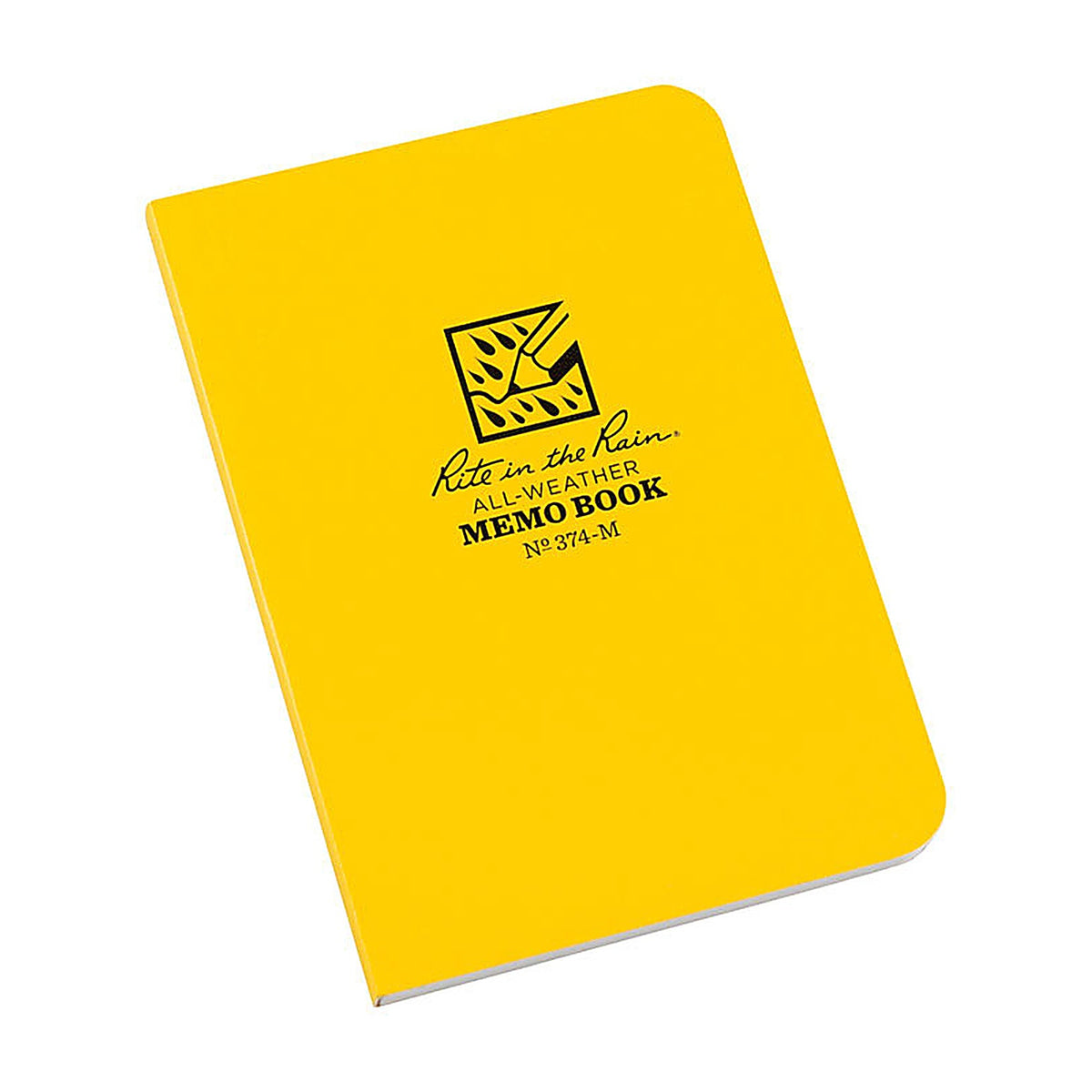 Rite in the Rain - 374-M - 3-1/2 In. W X 5 In. L Perfect Bound Yellow Memo Book