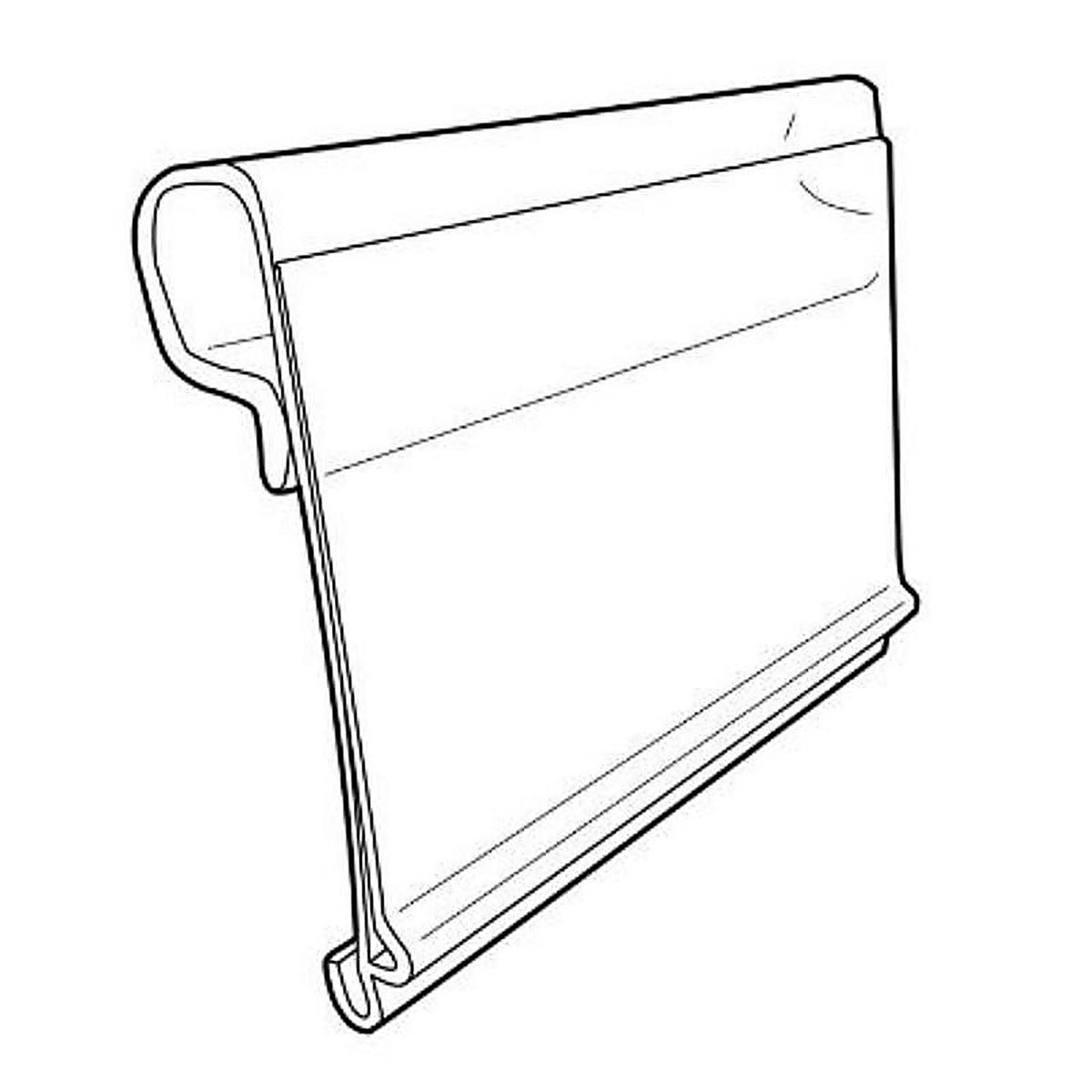 Kinter 108697-ACE 0.3125 in. H X 1.5625 in. W X 2 in. L Clear Utility/Parts Info Strip Label Holder Plastic