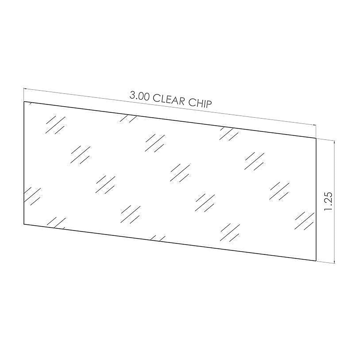 Kinter 107168-ACE 0.001 in. H X 1.25 in. W X 3 in. L Clear Utility/Parts Bin Tag Holder Plastic