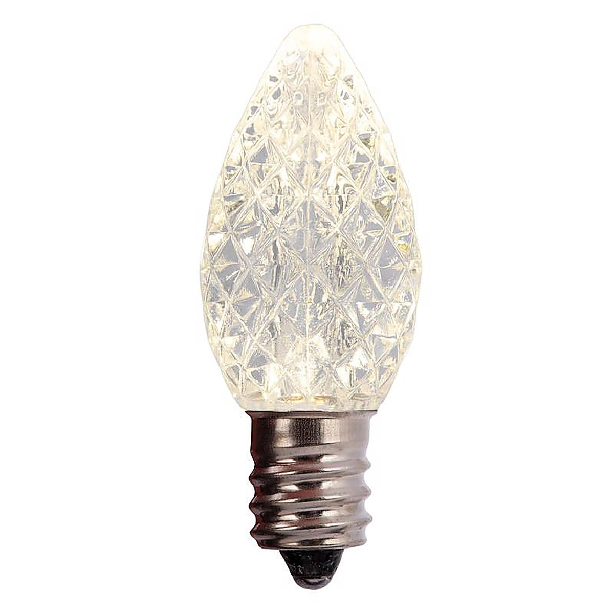 Holiday Bright Lights BU25LEDFC7-TWWA LED C7 Clear/Warm White 25 count Replacement Christmas Light Bulbs