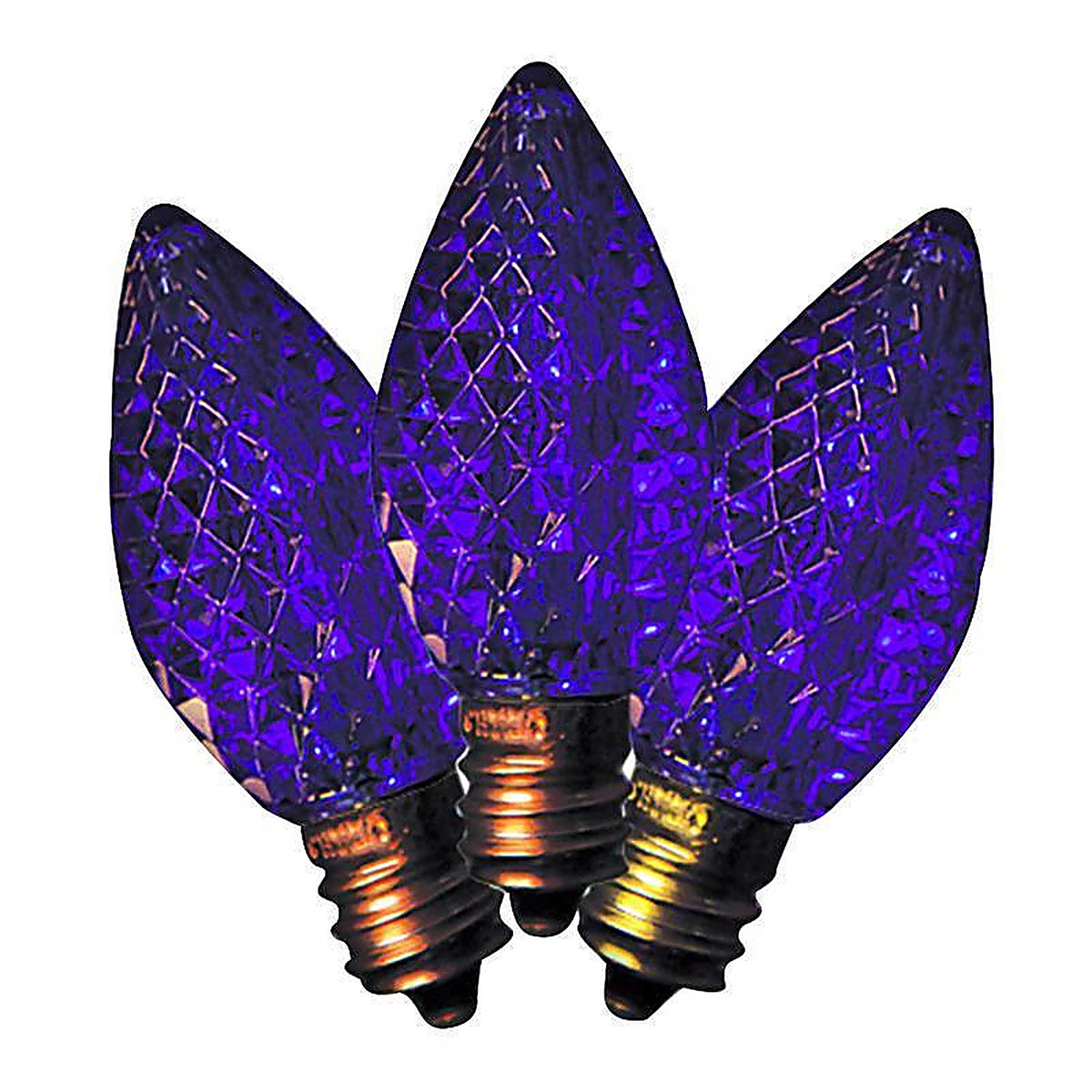 Holiday Bright Lights BU25LEDFC7-TPLA LED C7 Purple 25 count Replacement Christmas Light Bulbs