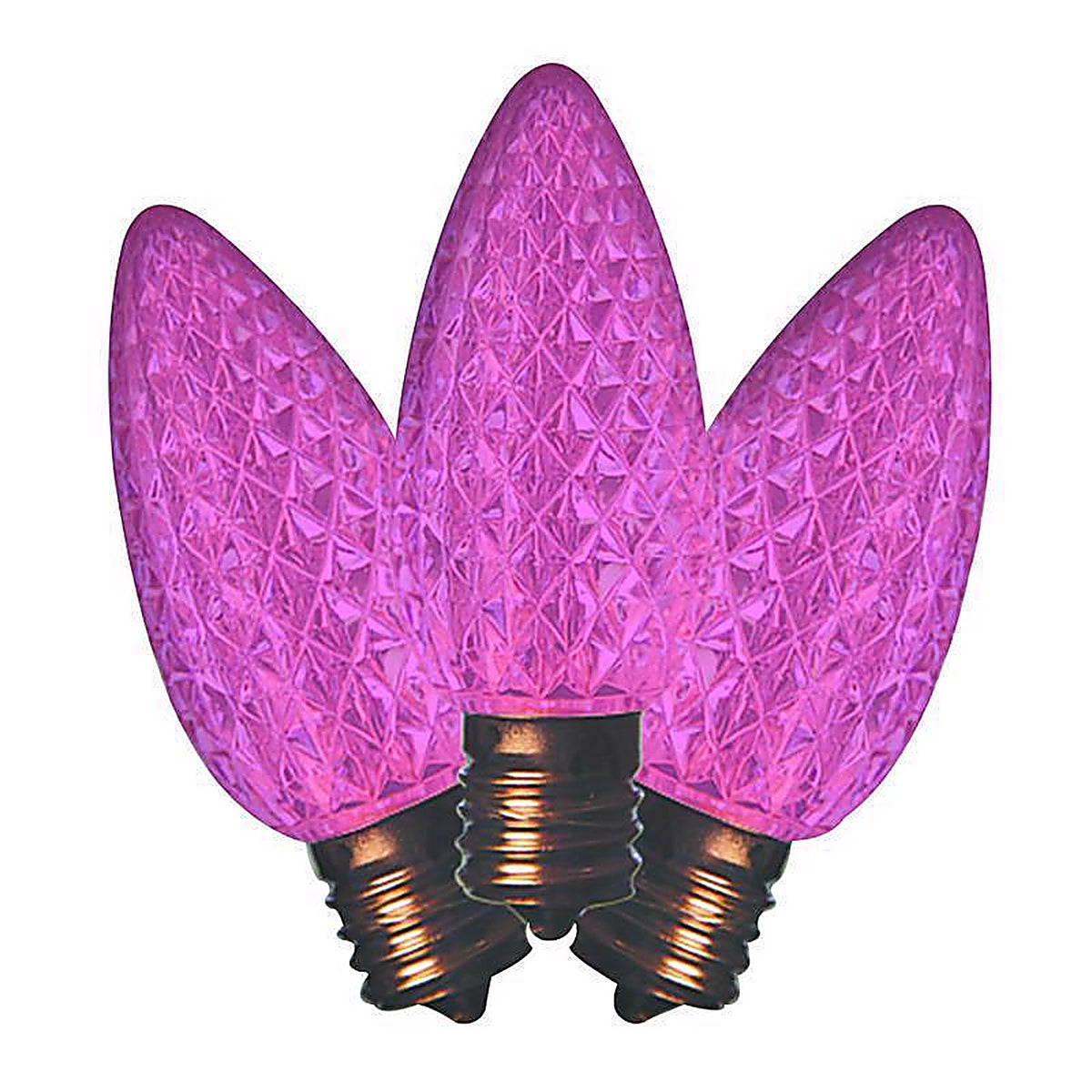 Holiday Bright Lights BU25LEDFC9-TPKA LED C9 Pink 25 count Replacement Christmas Light Bulbs