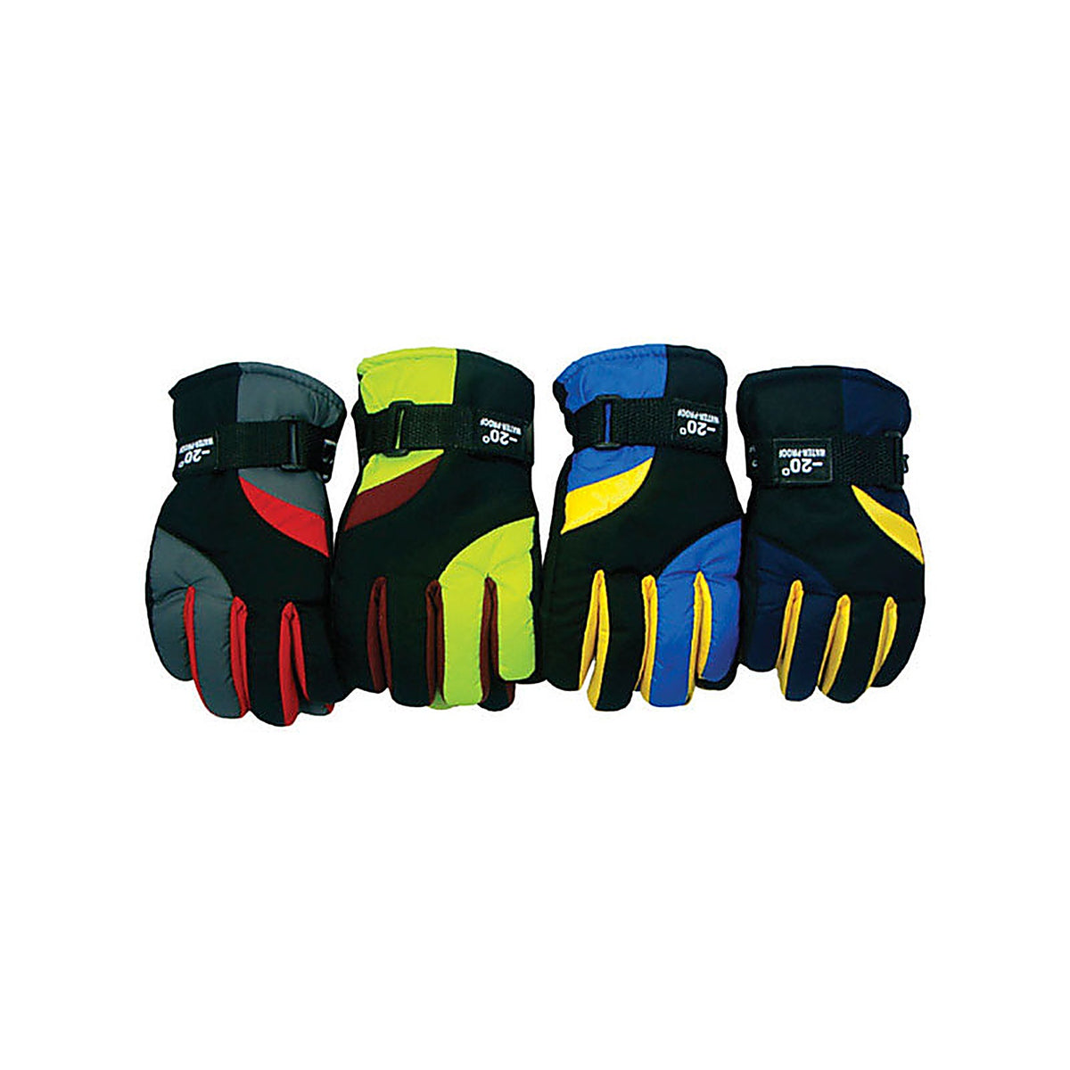 Diamond Visions - 05-1801 - One Size Fits Most Polyester Kids Assorted Ski Gloves