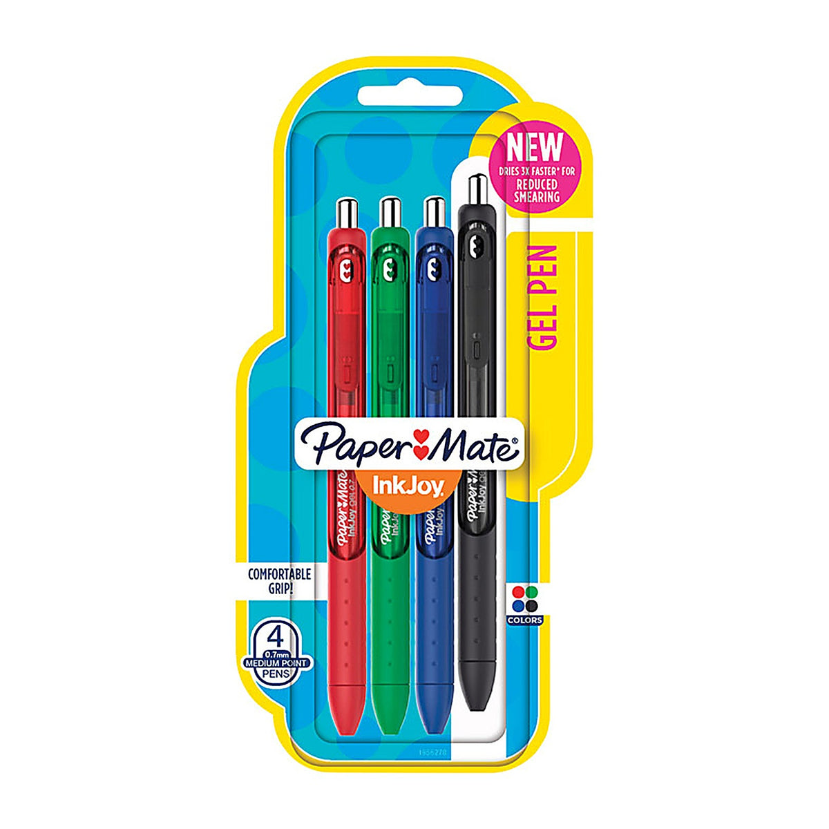 Paper Mate 1956278 Ink Joy Assorted Retractable Gel Pen 4 pk