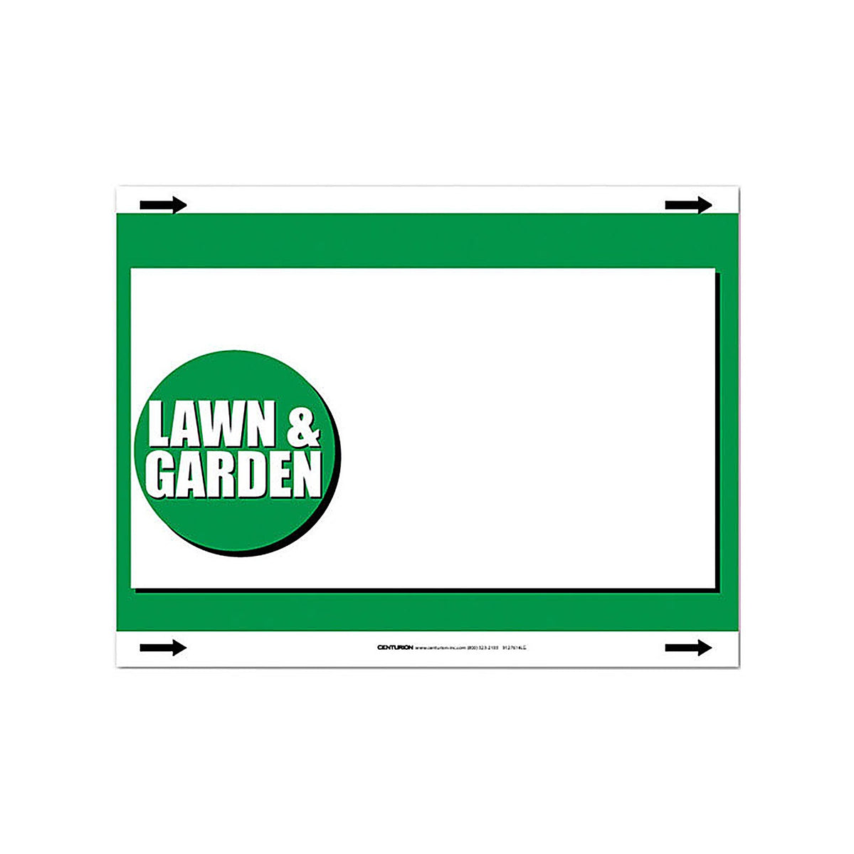 Centurion - 7061790 - 7 In. H X 11 In. W Office Supplies/Stationary Sign 25 Each