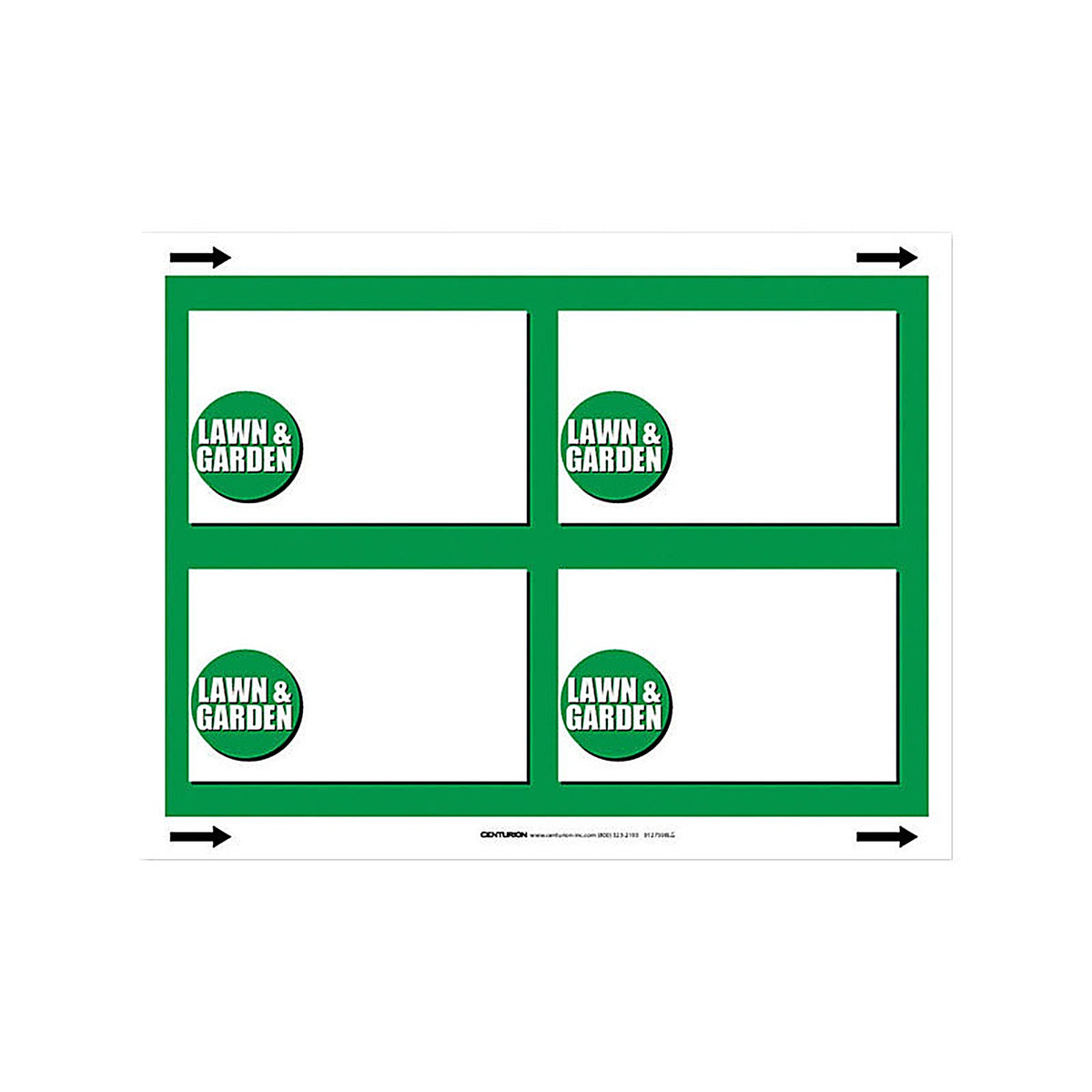 Centurion - 7064700 - 3.5 In. H X 5.5 In. W Office Supplies/Stationary Sign 100 Each