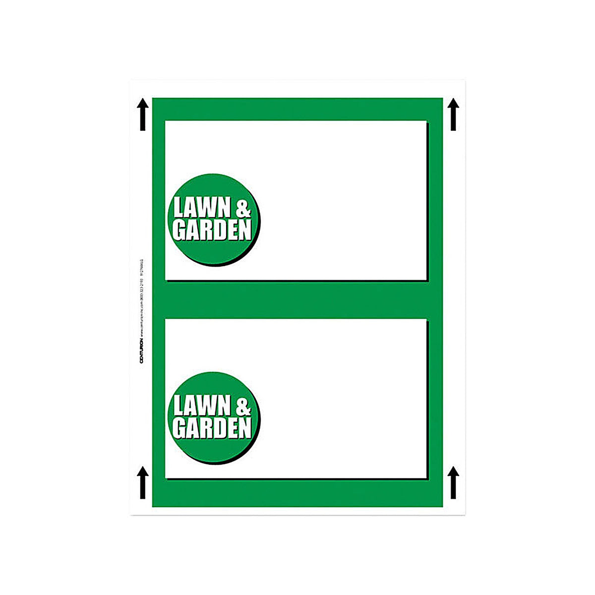 Centurion - 7062790 - 5.5 In. H X 7 In. W Lawn & Gardern Office Supplies/Stationary Sign 25 Each