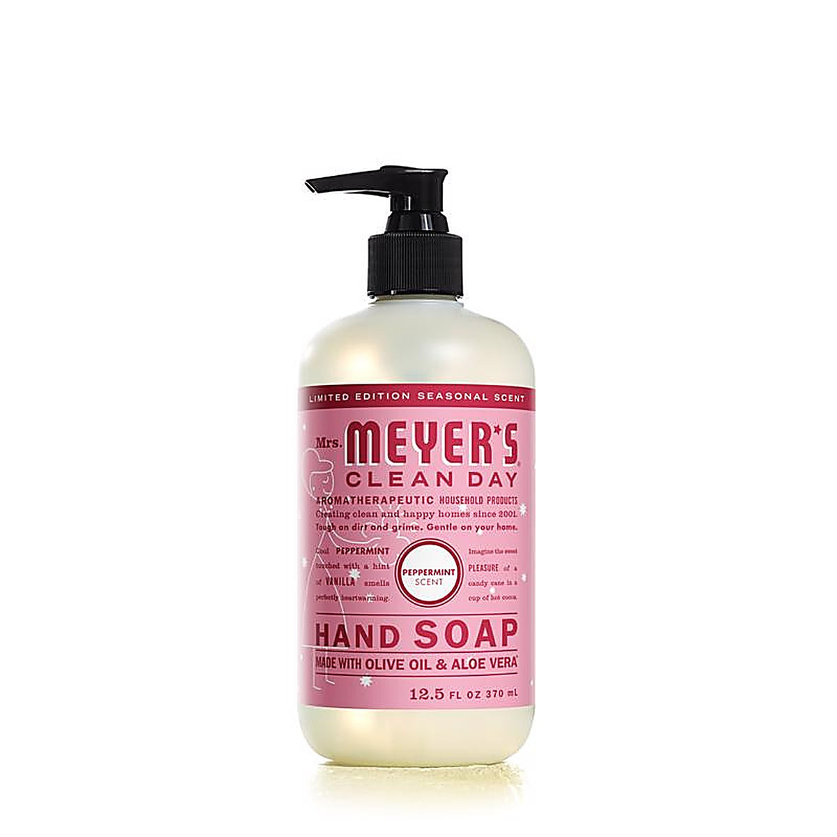 Mrs. Meyers Clean Day 70206 Clean Day Organic Peppermint Scent Liquid Hand Soap 12.5 oz